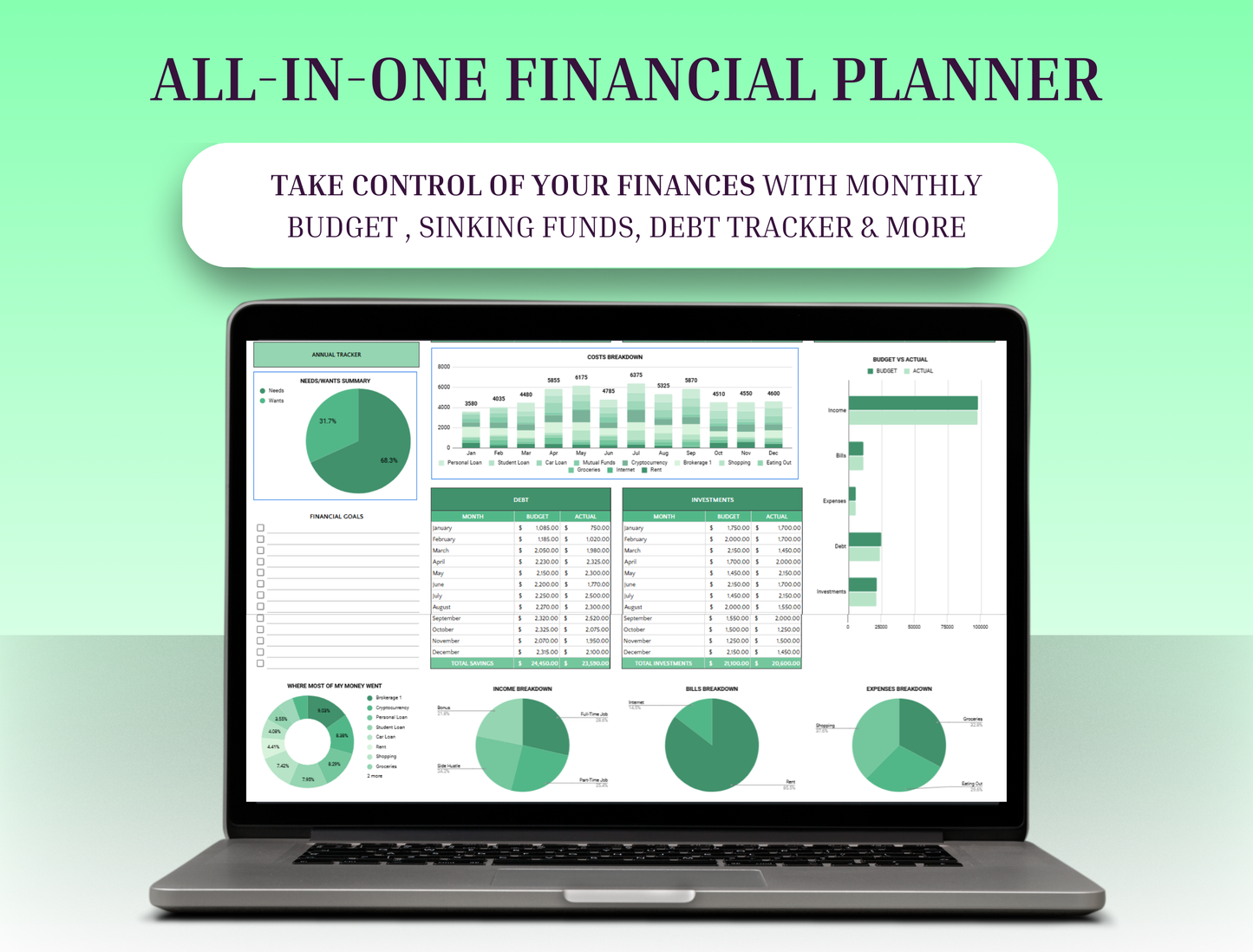 Smart Budget Digital Planner - Complete